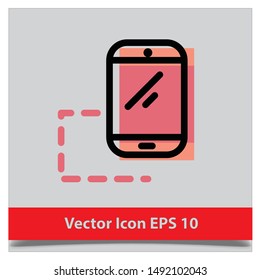 mobile icon Vector EPS 10 design template