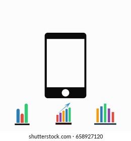 mobile icon vector, flat design best vector icon