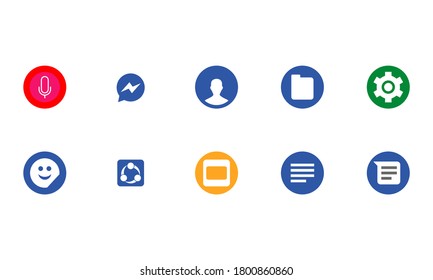 mobile icon vector graphic illustration set