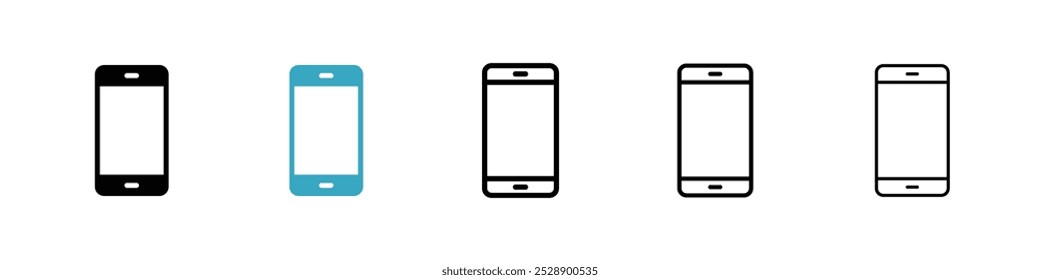 Conjunto de Ilustración vectorial de icono móvil