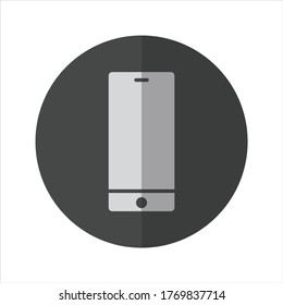 mobile icon vector isolated for any purposes. illustration graphic for contacts sign and communication element.