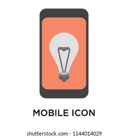 Mobile icon vector isolated on white background for your web and mobile app design, Mobile logo concept