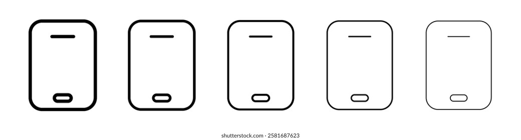 Mobile icon Vector logo sign