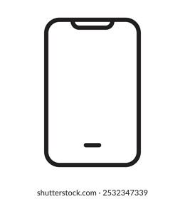 Mobile icon Vector set outline