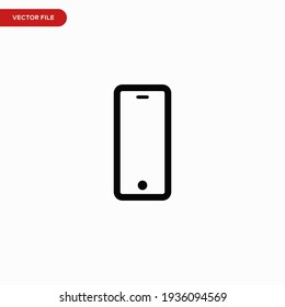 Mobile icon vector. Simple smartphone sign