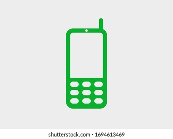 vector de icono móvil, ilustración de una pantalla de teléfono inteligente con un simple icono circular, de teléfono inteligente,