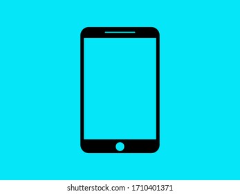 mobile icon vector,illustration of a smartphone screen with a simple round ,smartphone icon,