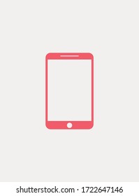 mobile icon vector,illustration of a smartphone screen with a simple round ,smartphone icon,