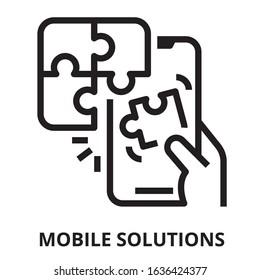 Mobile icon for website, application, printing, document, poster design, etc.