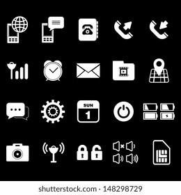 Mobile Icon - White