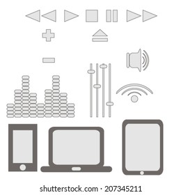 Mobile icons,