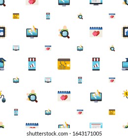el patrón de iconos móviles es transparente. Incluido el direccionamiento de audiencia plana editable, cartera digital, diseño, marketing digital, marketing móvil, iconos de citas. iconos móviles para web y móvil.