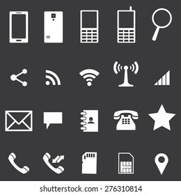 Mobile icons set