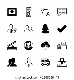 mobile icons set with smartphone, scanning and ipad vector set