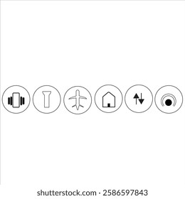 Mobile icons set vector illustration 