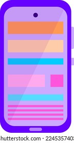 icono de diseño de ilustradores móviles para medios sociales y gráficos de información