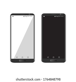 Imagen móvil para poner la aplicación en su pantalla. Imagen para editar. Burla tecnológica.