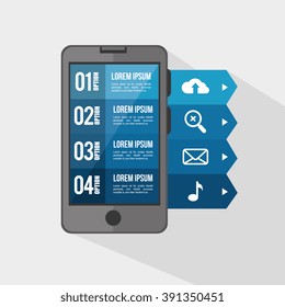 mobile infographic design