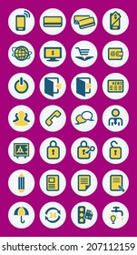 mobile infographics vector icons