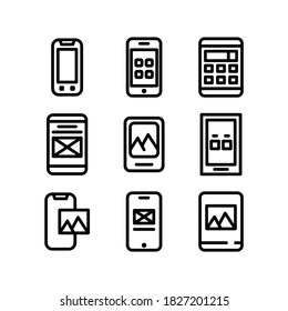 mobile interface icon or logo isolated sign symbol vector illustration - Collection of high quality black style vector icons
