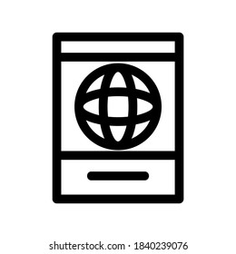 mobile internet icon or logo isolated sign symbol vector illustration - high quality black style vector icons
