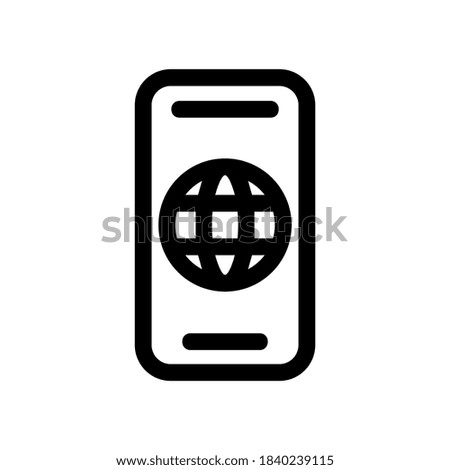 mobile internet icon or logo isolated sign symbol vector illustration - high quality black style vector icons
