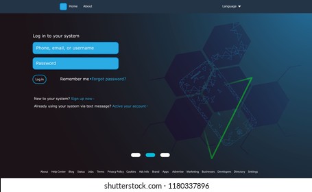 Mobile Internet technology, vector illustration for background user interface