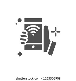 Mobile Internet Vector Icon