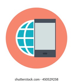 Mobile Internet Vector Icon