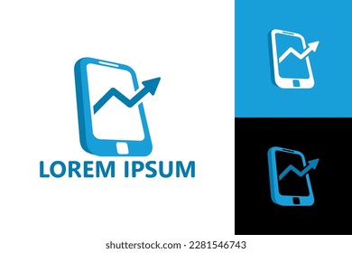 Design des mobilen Investitions-Logo-Designs, Vektorgrafik