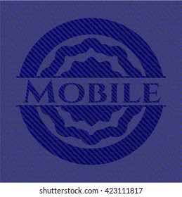 Mobile with jean texture