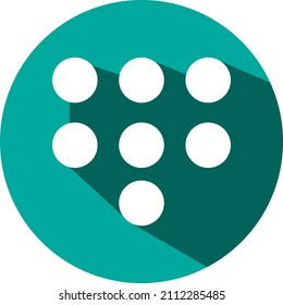 Mobile keypad, illustration, vector on a white background.