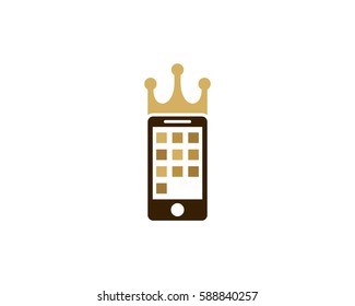 Mobile King Logo Design Element