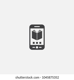 Mobile Learning Icon. Simple Element Illustration. Mobile Learning Symbol Design From ELearning Collection. Can Be Used In Web And Mobile.