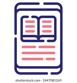 Mobile Learning Icon for web, app, infographic, etc