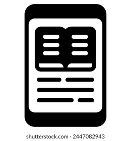 Mobile Learning Icon for web, app, infographic, etc