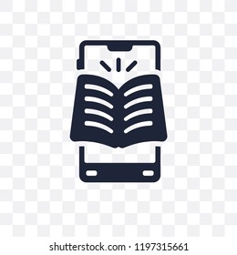 mobile learning transparent icon. mobile learning symbol design from Education collection.