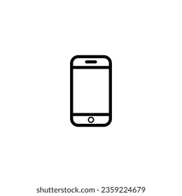 Symbol für mobile Linie, Vektorgrafik. Mobiles Symbol. 
