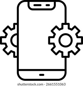 Vektordesign für mobile Linien