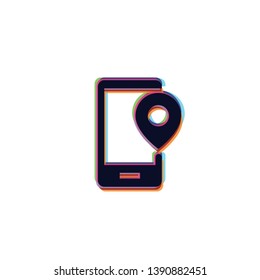 Mobile Location - Vector App Icon