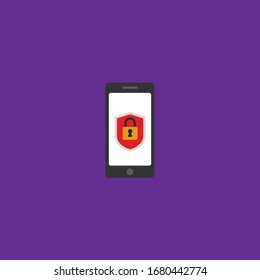 Icono móvil y bloqueo ilustración .vectorial.