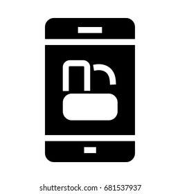 Mobile Lock Unlock Icon