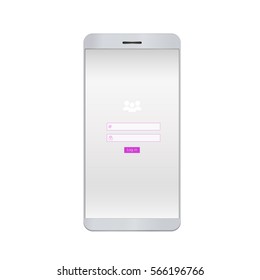 Mobile login form 