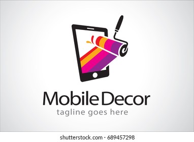 Mobile Logo Decor Template Design 