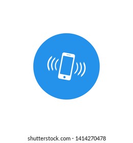 The mobile logo icon vibrates for your business application