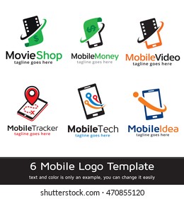 Mobile Logo Template Design Vector