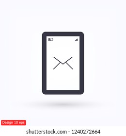 Mobile mail . icon. Vector Eps 10