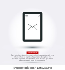 Mobile mail . icon. Vector Eps 10