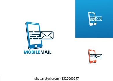 Mobile Mail Logo Template Design Vector, Emblem, Design Concept, Creative Symbol, Icon