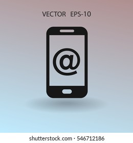 Mobile Post. Vektorgrafik